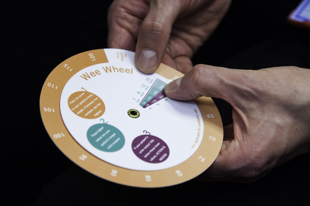The Wee Wheel Simple Card Product To Aid Nurse Recognition Of Fluid 